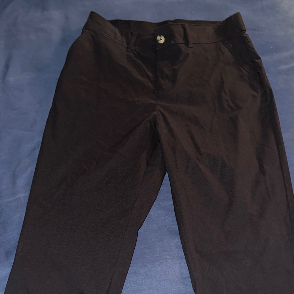 Classic Casual Black Wide Leg Pants